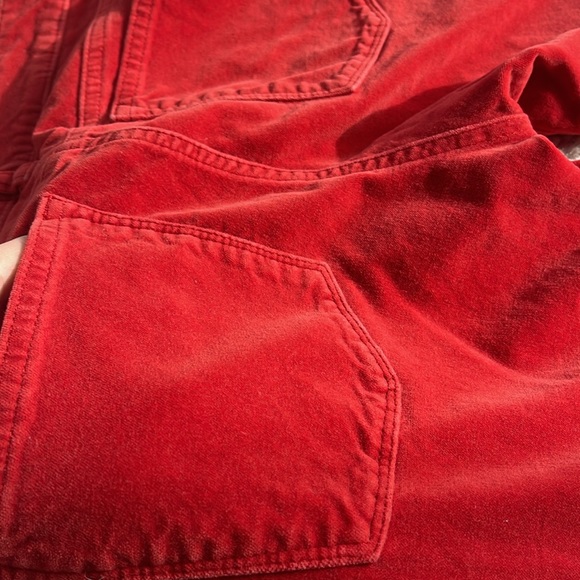 J.Crew size 27 Red Velour Toothpick Jeans - Picture 6 of 6